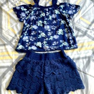 2 pc Justice outfit-shorts with top